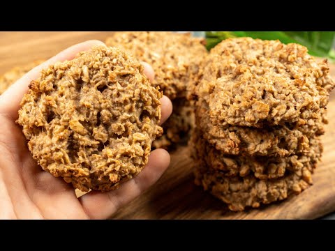 Видео: ЕСТЬ 2 БАНАНА И НЕМНОГО АРАХИСОВОЙ ПАСТЫ? Приготовьте это вкусное полезное печенье! БЕЗ САХАРА!