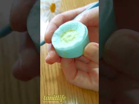 Видео: Чашелистик ромашки из полимерной глины.