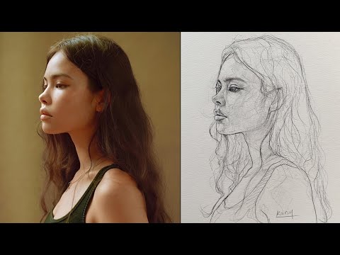 Видео: Секреты рисования реалистичных портретов методом Лумиса - раскрыты