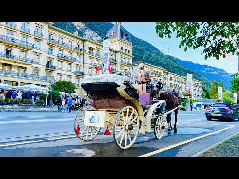 Видео: Спокойная вечерняя прогулка по швейцарскому городу ИНТЕРЛАКЕН 🇨🇭Швейцария