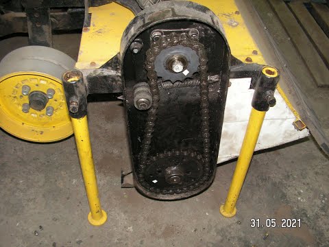 Видео: Замена ведущих звездочек на фрезе и замер оборотов вала ножей.