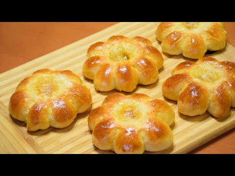 Видео: Булочки Цветочки ✧ С абрикосовым джемом и штрейзелем