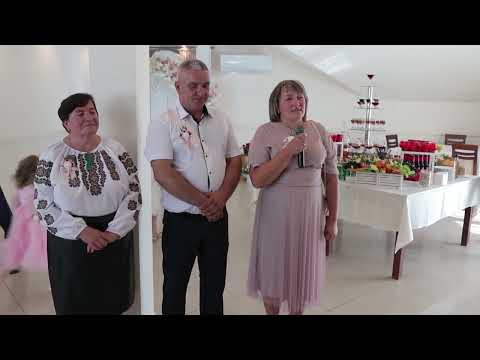 Видео: Привітання  молодих з одруженням. Батьки  вітають. Ресторан