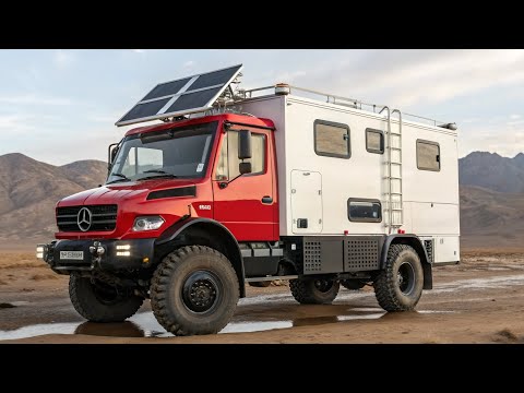 Видео: Внутри Mercedes Unimog 2026 Expedition – Красно-белый дворец вне дорог! 🚙❄️