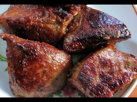 Видео: Как вкусно приготовить печень. Накрахмаленная печень сочная и мягкая. Печень рецепт. #рецептпечени