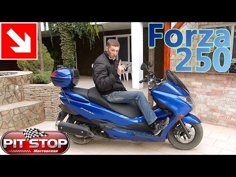 Видео: Honda Forza 250 2010 г.в. Моё мнение