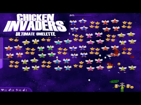 Видео: Chicken invaders 4. Ultimate Omlette. Полное прохождение на сложном уровне
