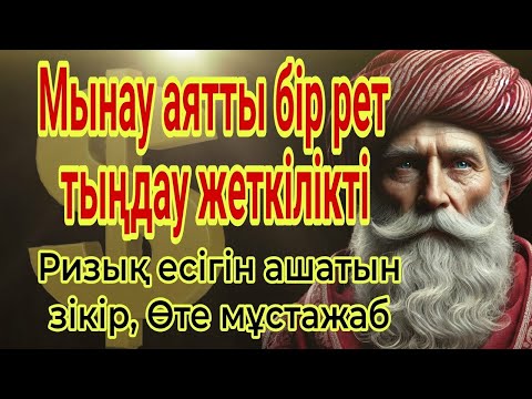 Видео: Мынау аятты бір рет тыңдау жеткілікті❗ Ризық есігін ашатын зікір, тез байлық дұғасы.Өте мұстажаб🤲