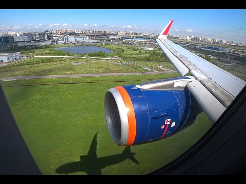 Видео: Посадка в Пулково. Airbus A320
