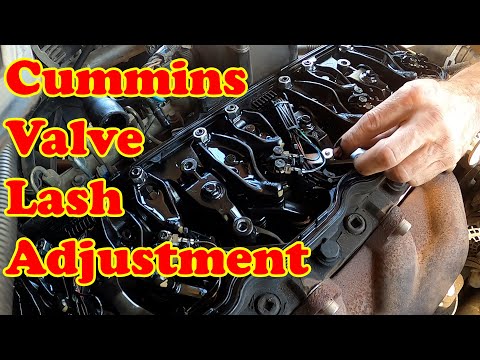 Видео: 2006 Dodge Cummins 5.9 Common Rail — регулировка зазоров клапанов