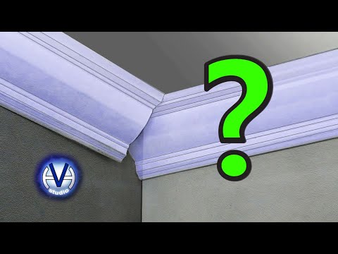 Видео: 📐 Как сделать ВНУТРЕННИЙ УГОЛ потолочного плинтуса или галтели.