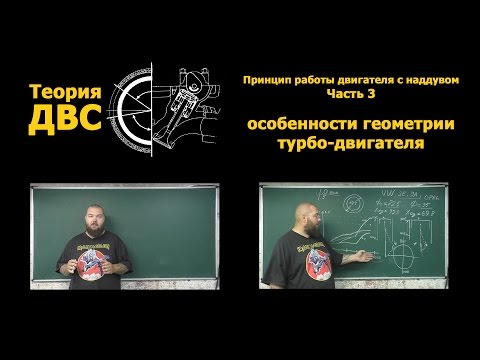 Видео: Теория ДВС: Принцип работы двигателя с наддувом, Часть 3 - особенности геометрии турбо-двигателя
