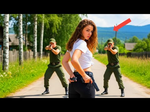 Видео: Русские солдаты стреляют в женщину на «обычной проверке» — но она отвечает огнём! 🔥