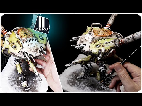 Видео: Диорама белого снега и робота / Эпоксидная смола