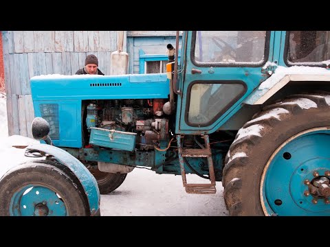 Видео: Завели трактор МТЗ-80Л ЗИМОЙ. Потекла ПОМПА, меняем сальник! МТЗ/СССР/4К