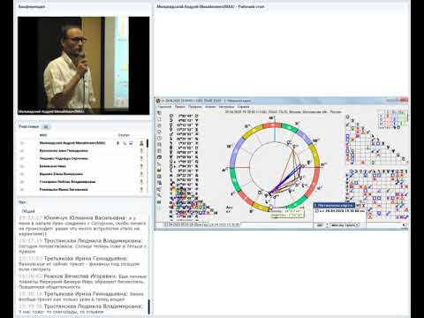 Видео: Вебинар АА "Основы прогноза и интерпретации гороскопа". Старший курс. Мильвидский А.М.