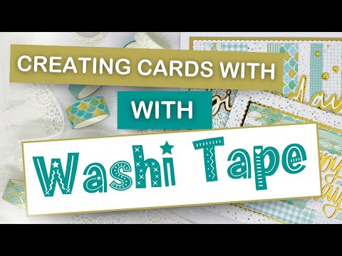 Видео: Идеи для изготовления открыток с использованием клейкой ленты васи | Простые идеи для создания от...