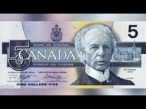 Видео: Канада банкноты из линейки 1986-2001 серия птицы Канады. (Северная Америка)