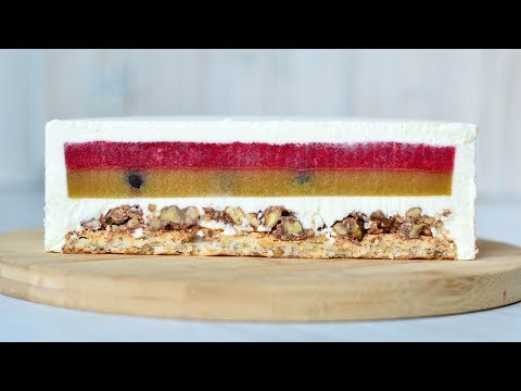 Видео: Муссовый ТОРТ Манго ☆ Маракуйя ☆ Грецкий орех ☆ Mango passion fruit mousse cake