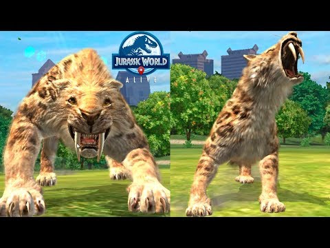 Видео: СМИЛОДОН против Динозавров Jurassic World Alive