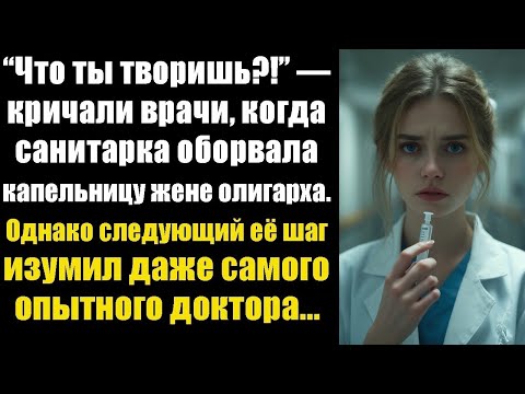 Видео: “Что ты творишь_!” — кричали врачи, когда санитарка оборвала капельницу жене олигарха. Однако