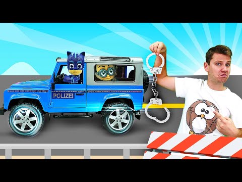 Видео: Видео для детей ВЕСЁЛАЯ ШКОЛА - Герои в Масках ловят Ромео! - Развивающие игры машинки для детей