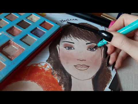 Видео: АСМР😴/делаю макияж журналу💄📔/шепот😴/таппинг😴/косметика💄