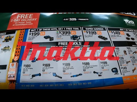 Видео: Самые крутые акции на Макиту в HomeDepot на Чёрную Пятницу|Makita Deals at HomeDepot on BlackFriday