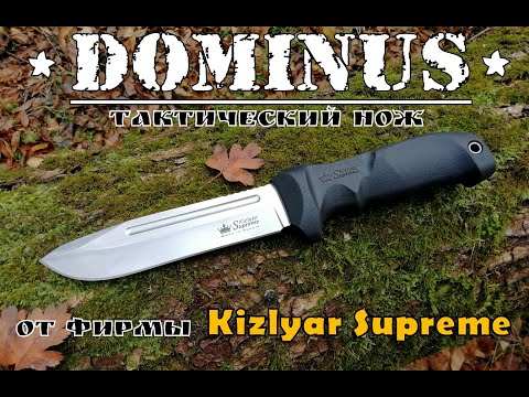 Видео: " Dominus " - тактический нож от фирмы Kizlyar Supreme.  Выживание. Тест №46