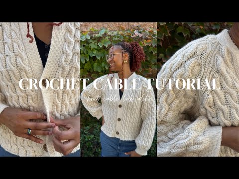 Видео: Как вязать крючком косы, которые выглядят ТОЧНО как вязаные косы | ПОЛНОЕ РУКОВОДСТВО