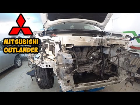 Видео: Сам починил Mitsubishi Outlander после сильной аварии за 3 дня!