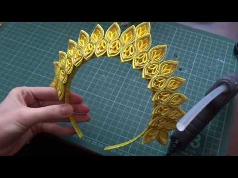 Видео: КОРОНА Канзаши. Очень подробный МК