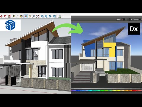 Видео: Полный импорт виллы из SketchUp в Dialux Evo — пошаговое руководство