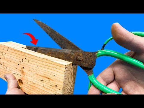 Видео: Как затачивать ножницы, как бритву! Как сделать ножницы, которые никогда не ржавеют