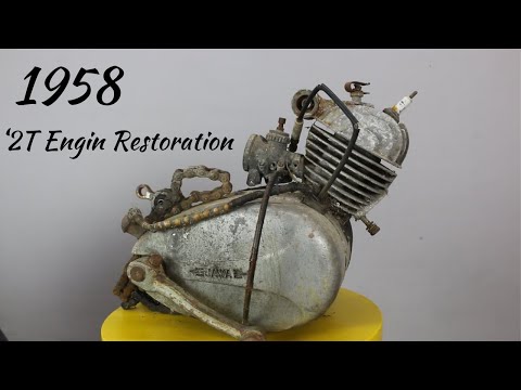 Видео: Реставрация двигателя педального мопеда 1958 года (Jawa Station 50cc 2T)