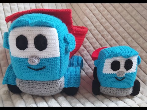 Видео: Маленький Лёва Грузовичок крючком появился!!!! Размеры.