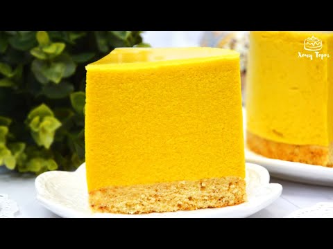 Видео: 🟡 Постный муссовый торт «Тропическая Нежность» 🌴 Без сливок, яиц и желатина. НО КАК ВКУСНО!!! 🥭+🍊=💛