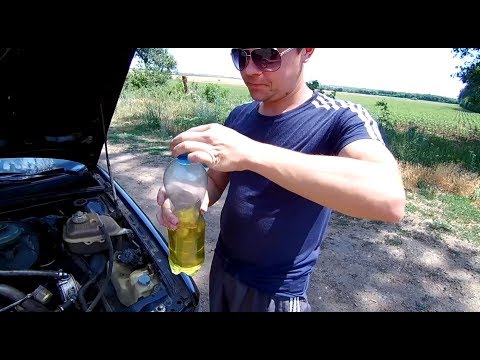 Видео: Тестируем бензин из пластика на Ауди 80