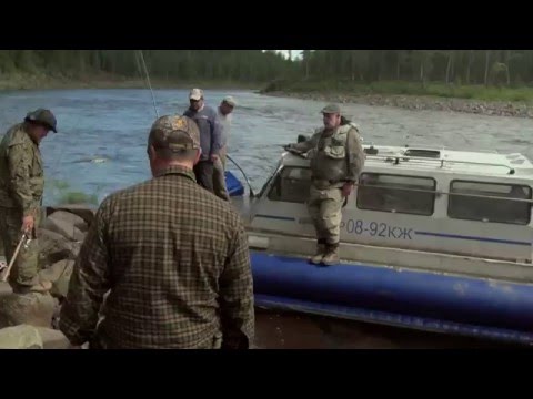 Видео: Рыбалка на реке Северная (Сибирь, Красноярский край) ролик 2