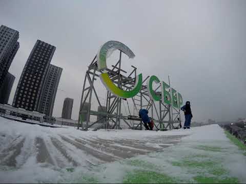 Видео: Демонтаж / Монтаж логотипа СберБанк | highworks.ru & "МСК-ПРОМ" часть 2