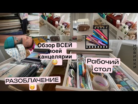 Видео: Обзор всей моей канцелярии обзор рабочего стола обзор на все мои блокноты обзор пенала покупки BTS