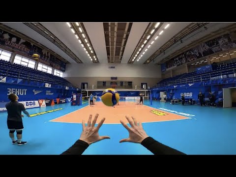 Видео: Волейбол от первого лица либеро Андреев | Volleyball First Person Libero Andreev