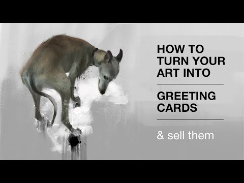 Видео: Как превратить оригинальные произведения искусства, картины и фотографии в поздравительные открыт...