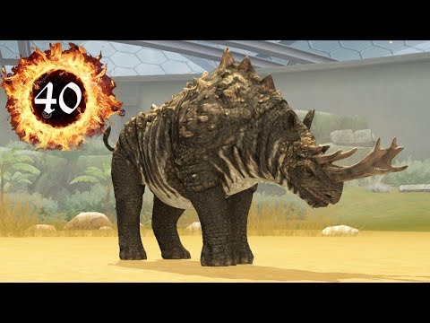 Видео: Бронтотерий Мегацеропс Титанотерий Brontotherium прокачка Jurassic World The Game
