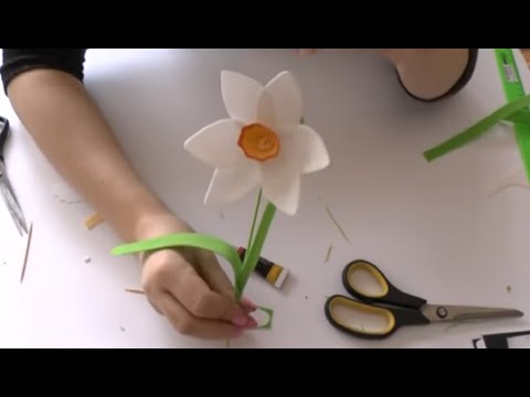 Видео: Нарцисс из фоамирана