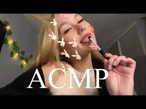 Видео: АСМР МАКИЯЖ СЛЮНКОЙ :) (липкие звуки , неразборчивый шёпот) 💗😽