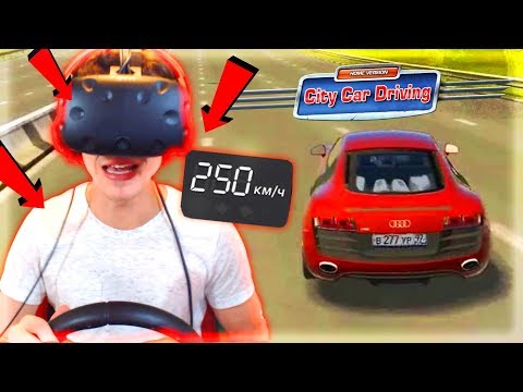 Видео: КРЕАТИВ КАТАЕТСЯ на AUDI R8 в ВИРТУАЛЬНОЙ РЕАЛЬНОСТИ | VR City Car Driving [ HTC VIVE ]