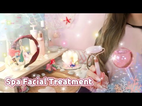 Видео: АСМР Спа-процедура для лица под морем🧜‍♀️❤️ (Субтитры✔)