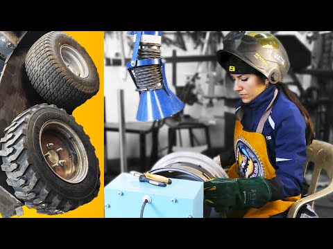 Видео: СДЕЛАЛА новые колёса + покраска погрузчика.