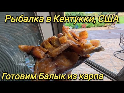 Видео: Рыбалка в США, Кентукки. Готовим Балык из карпа.